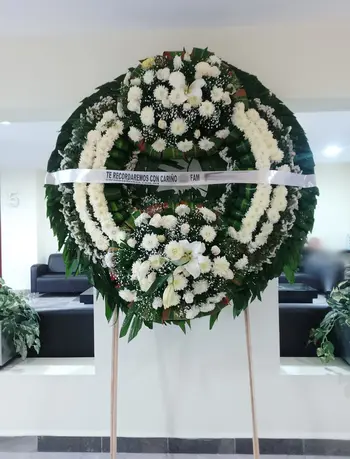 Corona funebre CDMX